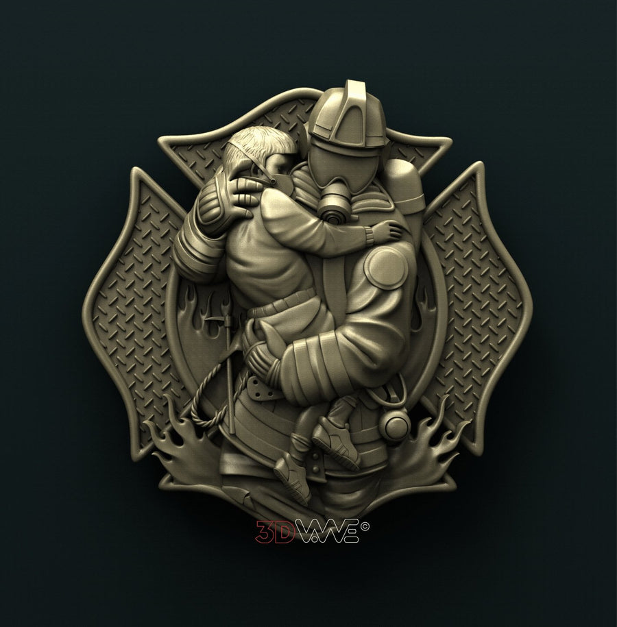 FIREFIGHTER 3D STL 3DWave