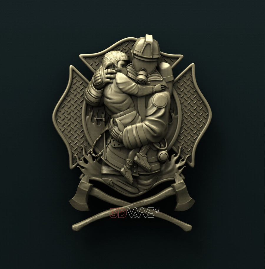 FIREFIGHTER 3D STL 3DWave