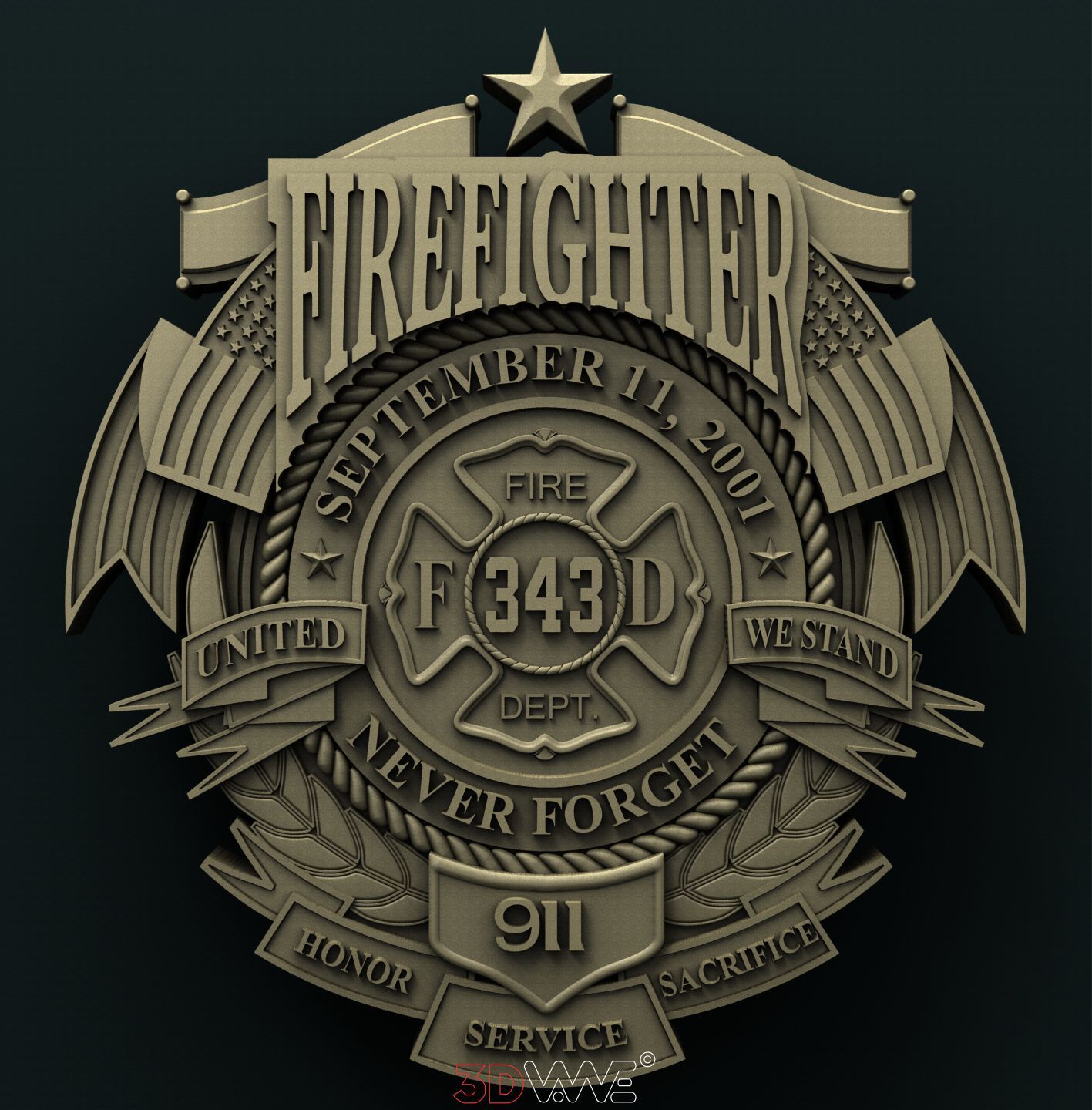 FIREFIGHTER 3D STL 3DWave