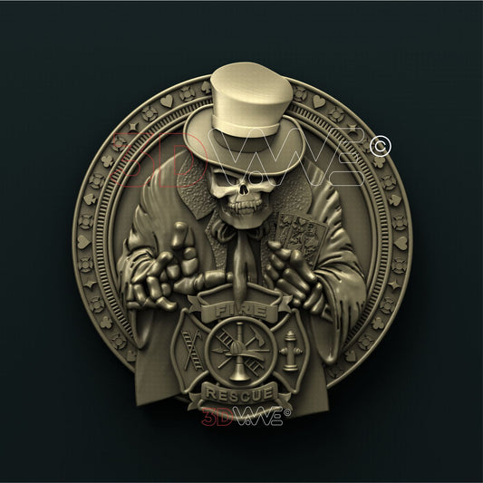 FIREFIGHTER SKULL 3D STL 3DWave