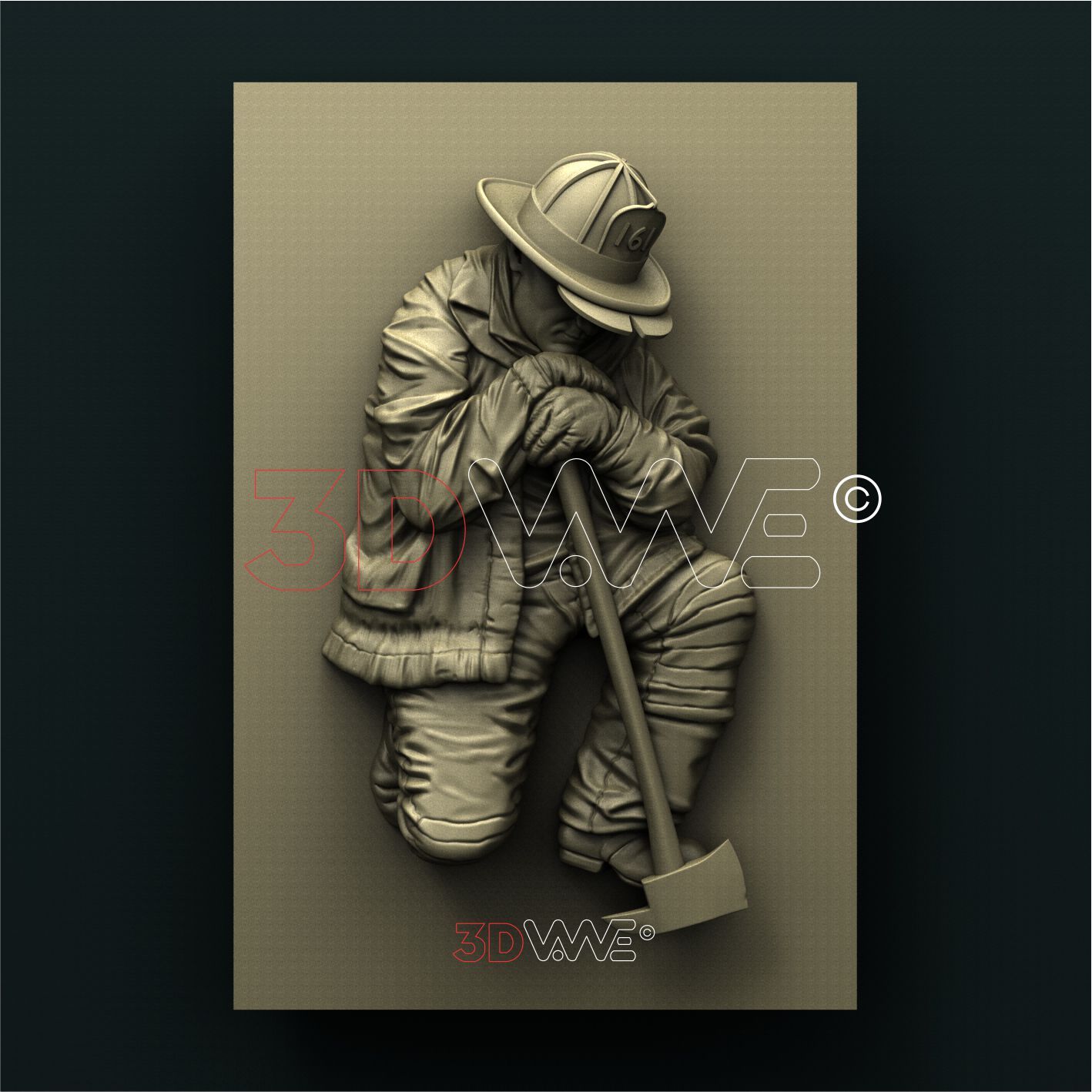 FIREMAN 3D STL 3DWave