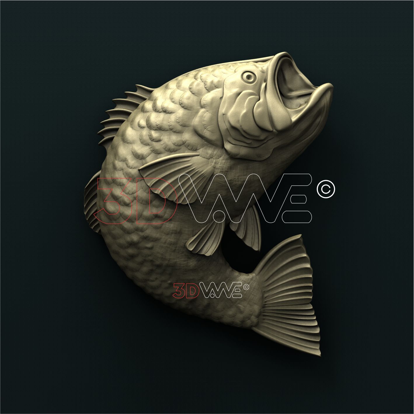 FISH 3D STL - - 3DWave.us
