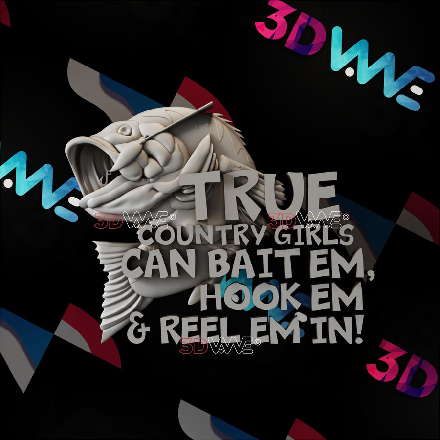 FISH SIGN 3d stl 3DWave.us