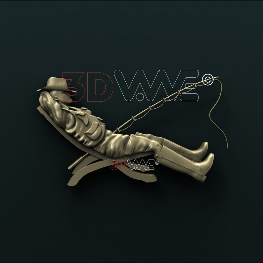 FISHERMAN 3D STL 3DWave