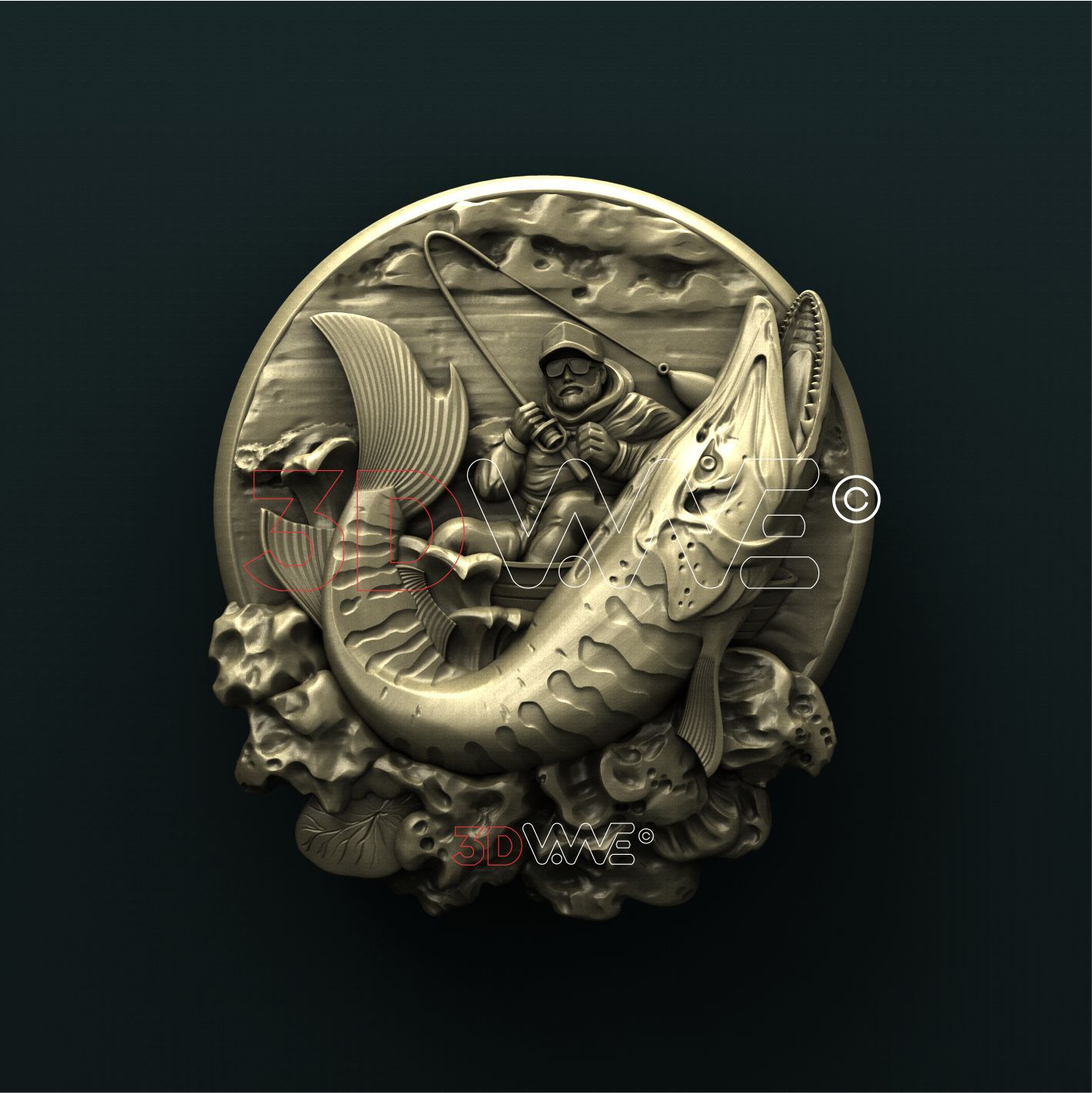FISHERMAN 3D STL 3DWave