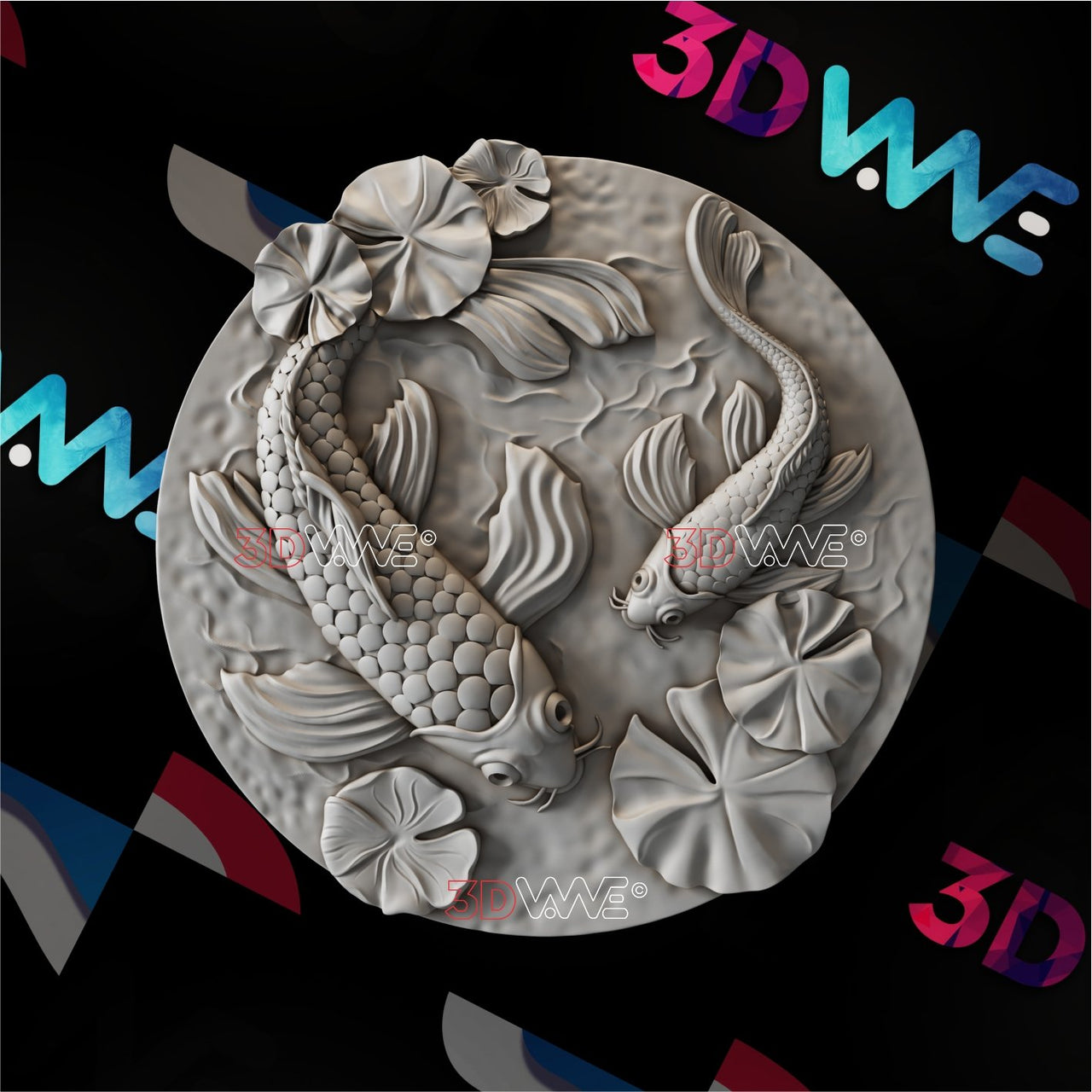 FISHES 3d stl 3DWave.us