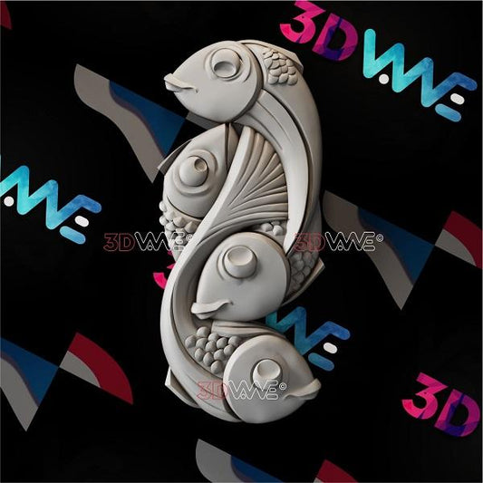 FISHES 3d stl 3DWave.us