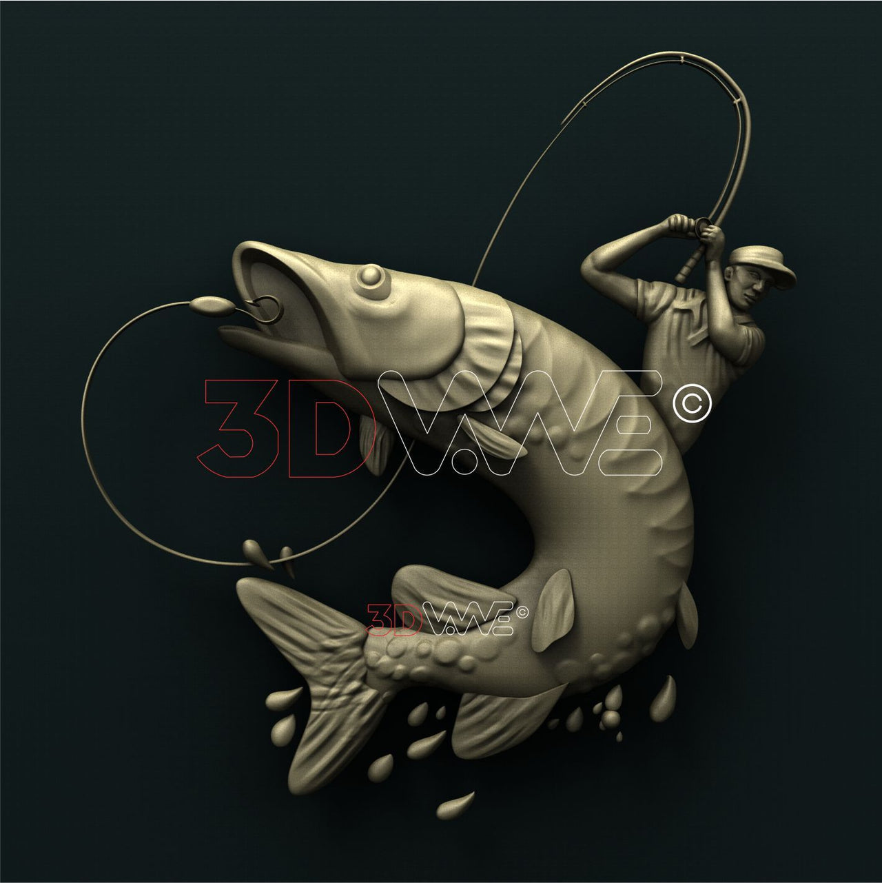 FISHING 3D STL 3DWave