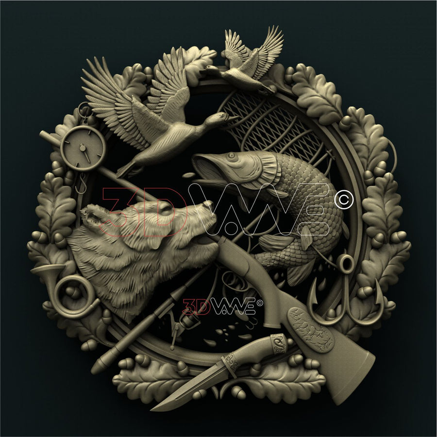 FISHING AND HUNTING 3D STL 3DWave
