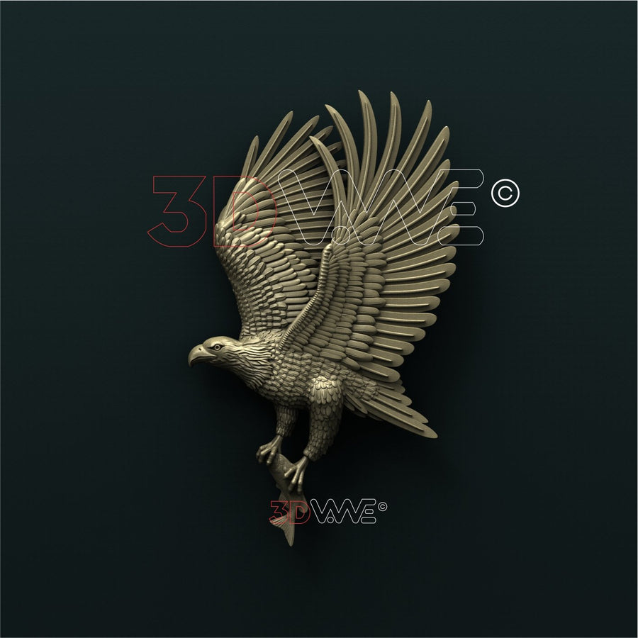 FISHING EAGLE 3D STL 3DWave