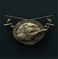 Thumbnail for FISHING SIGN 3D STL 3DWave