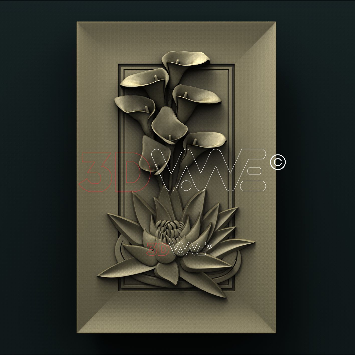 FLOWERS 3D STL 3DWave