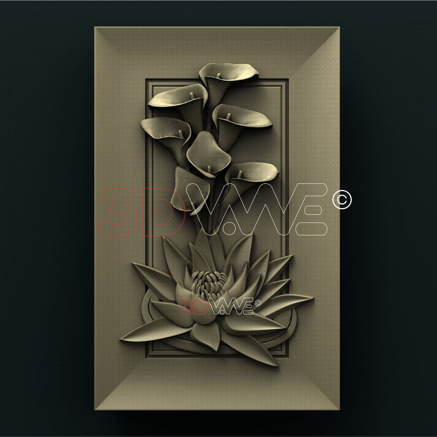 FLOWERS 3D STL 3DWave