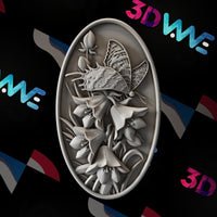 Thumbnail for FLOWERS AND BUTTERFLY 3d stl - 3DWave.us