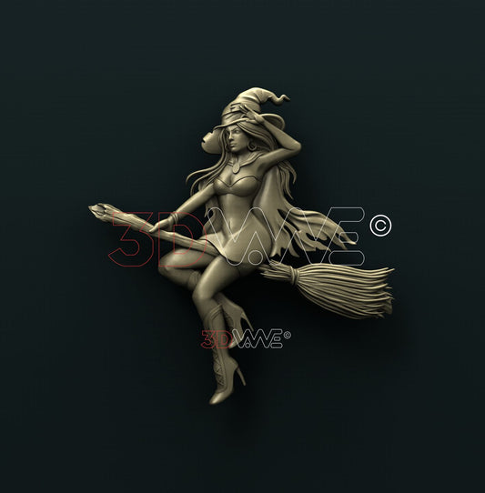 FLYING WITCH 3D STL 3DWave