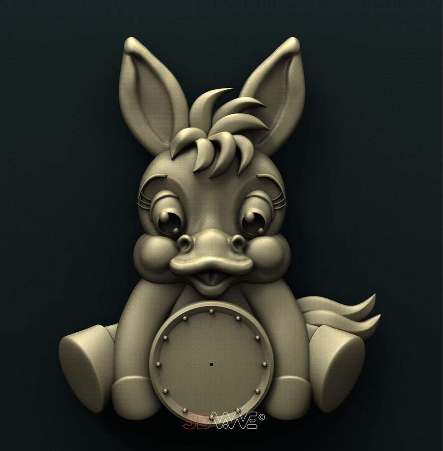 FOAL CLOCK 3D STL 3DWave