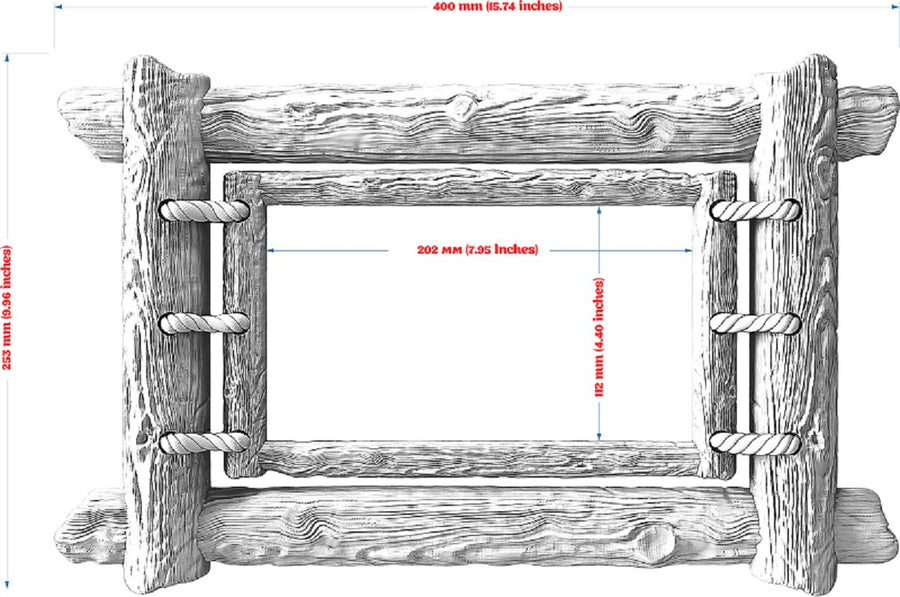 Frame 3d illusion & laser-ready files - 3DWave.us