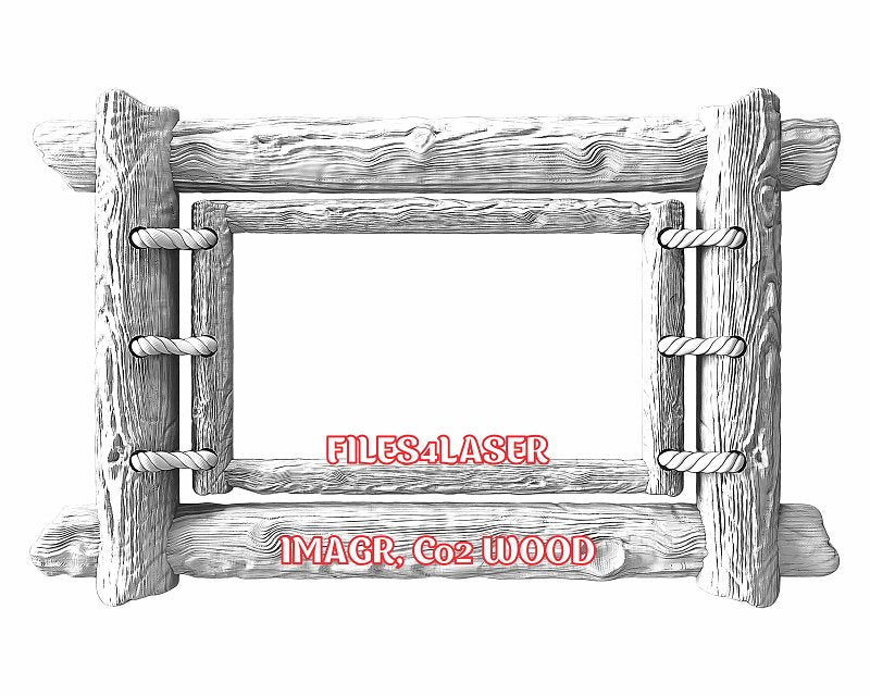 Frame 3d illusion & laser-ready files - 3DWave.us