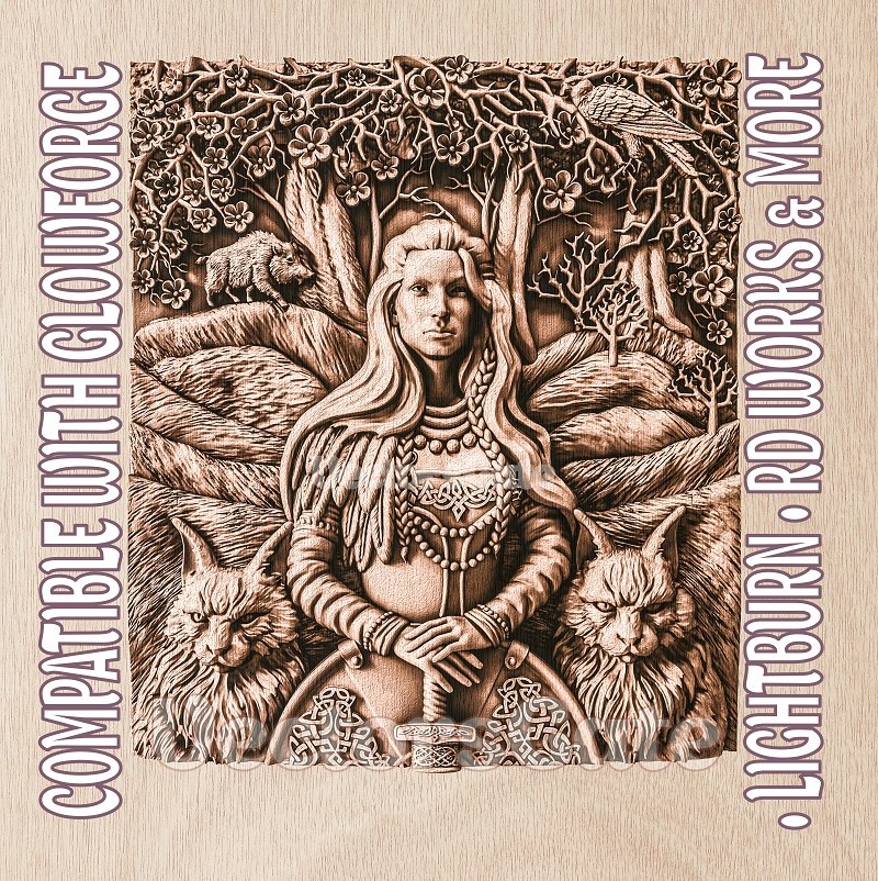 FREYA 3d illusion & laser - ready file 3DWave.us