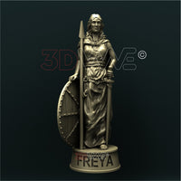 Thumbnail for FREYA STATUE 3D STL 3DWave