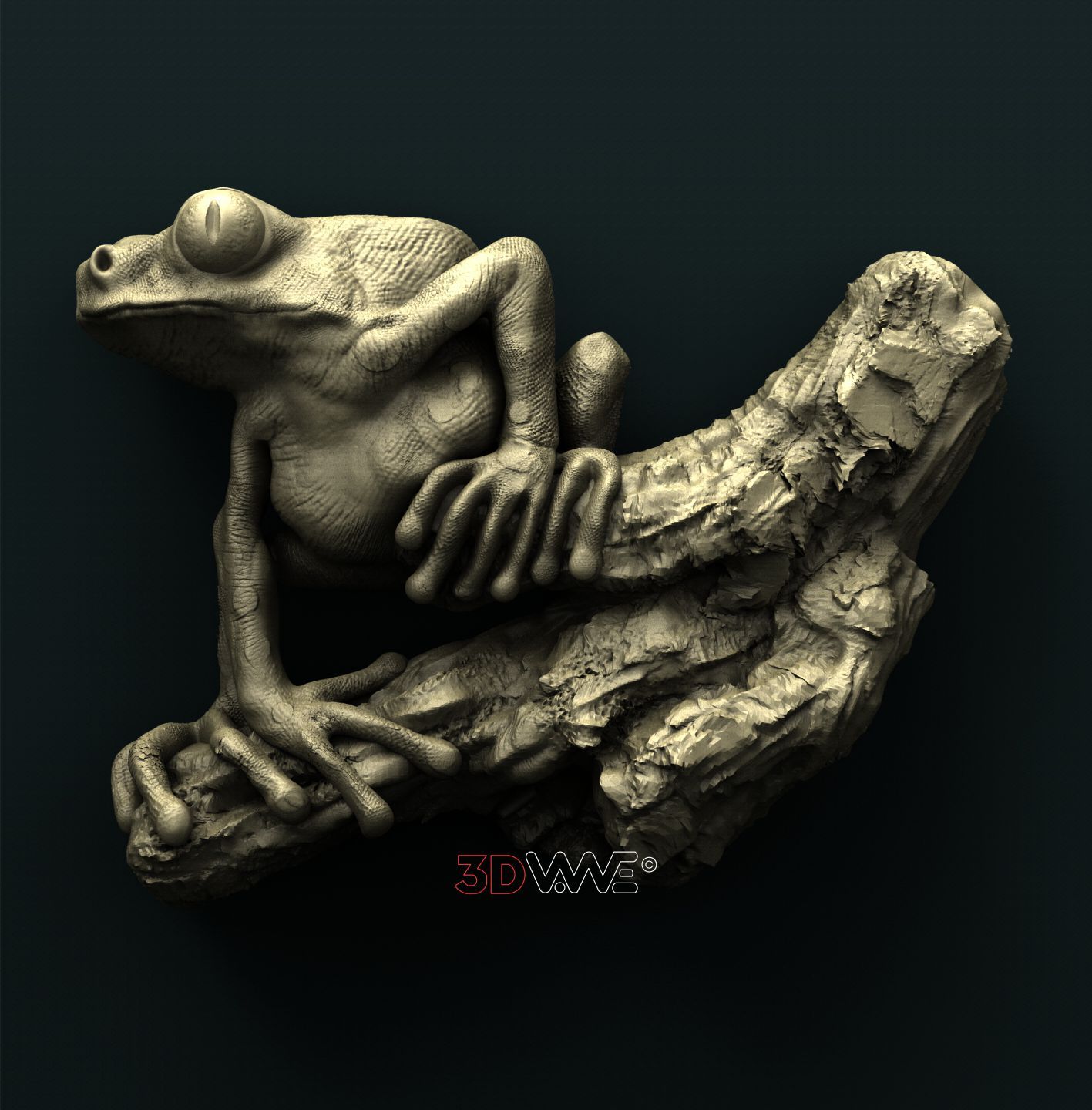 FROG 3D STL 3DWave