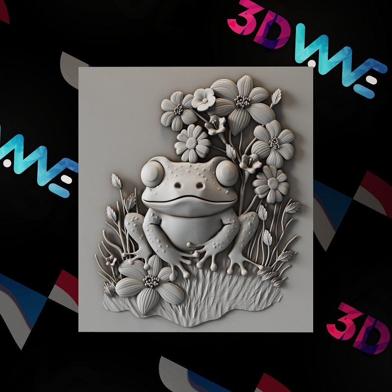 Frog 3d stl - 3DWave.us