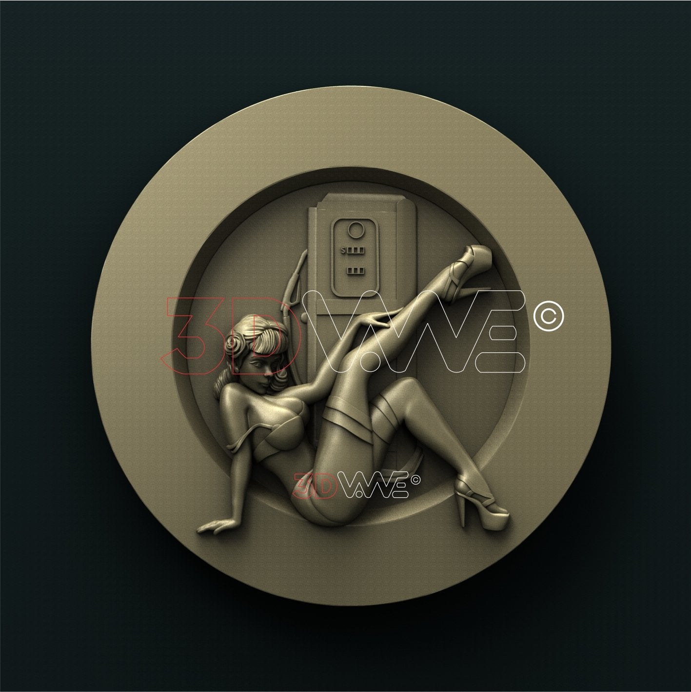 FUEL STATION SIGN 3D STL 3DWave