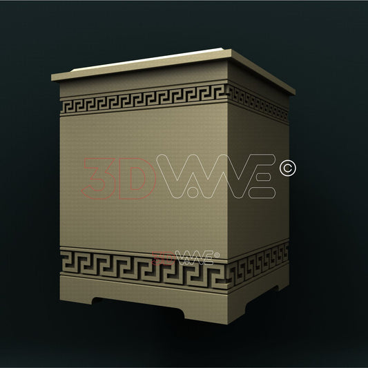 FUNERAL URN (DIVIDED IN PARTS) 3D STL 3DWave