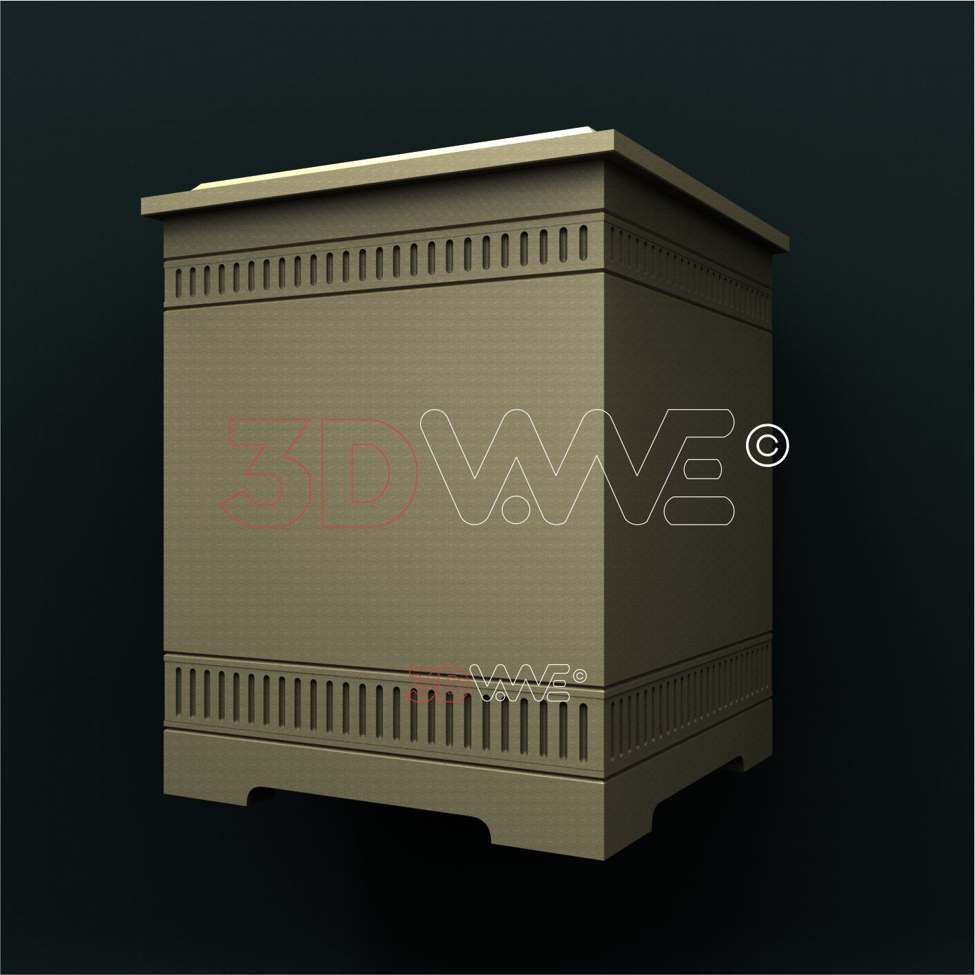 FUNERAL URN (DIVIDED IN PARTS) 3D STL 3DWave