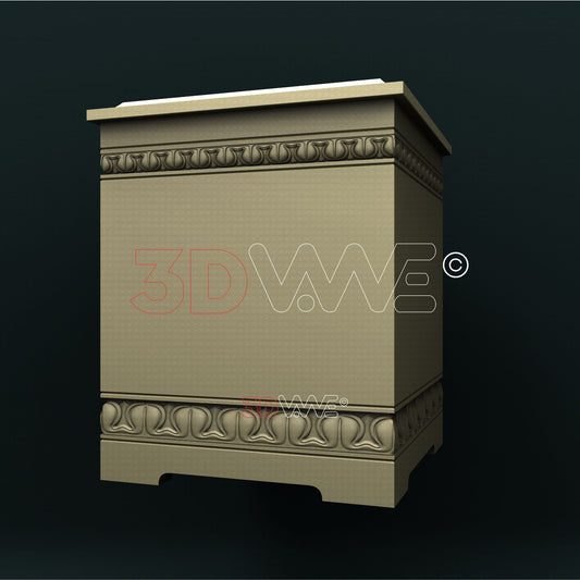 FUNERAL URN (DIVIDED IN PARTS) 3D STL 3DWave
