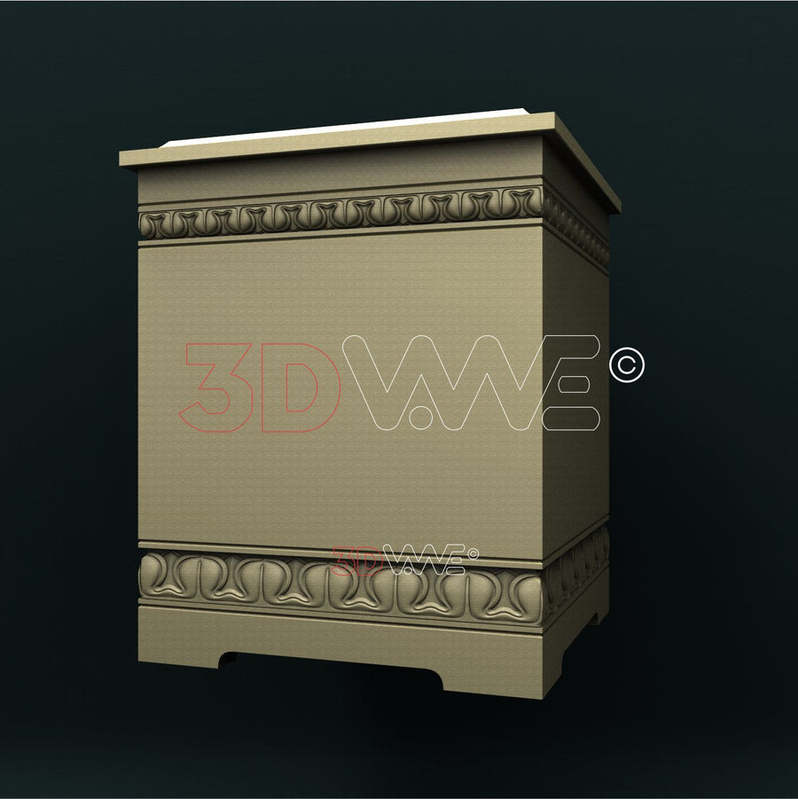 FUNERAL URN (DIVIDED IN PARTS) 3D STL 3DWave