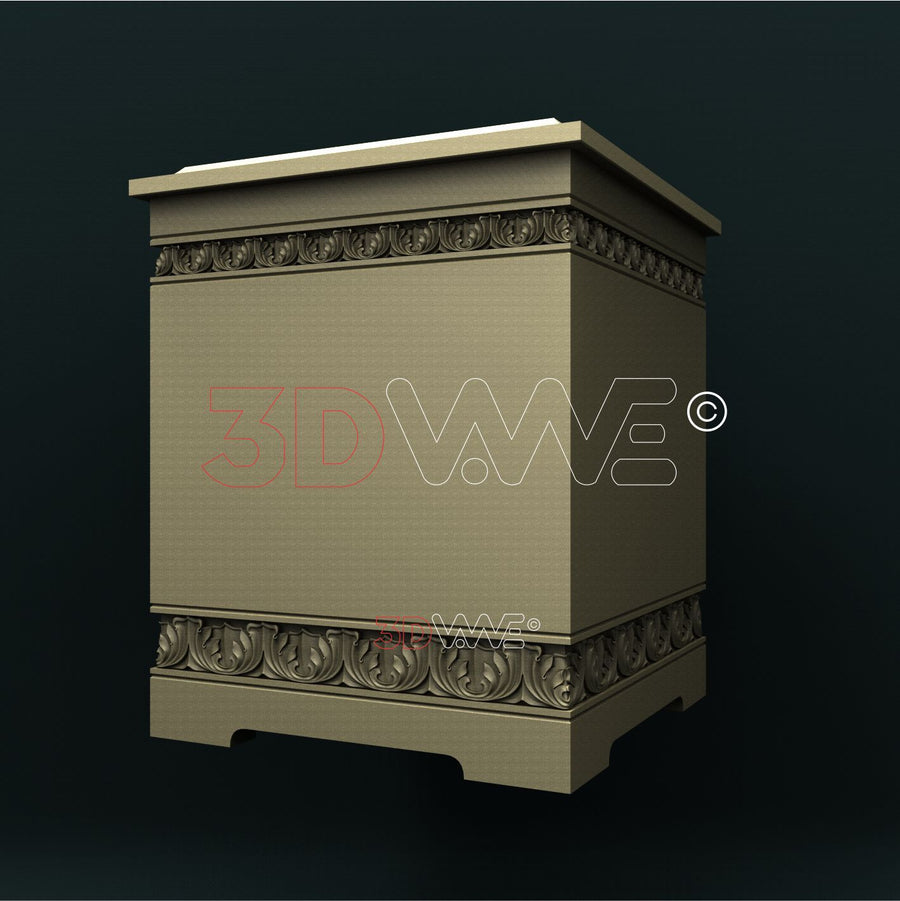 FUNERAL URN (DIVIDED IN PARTS) 3D STL 3DWave