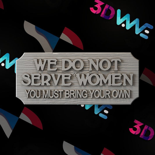 Funny bar sign 3d stl - 3DWave.us