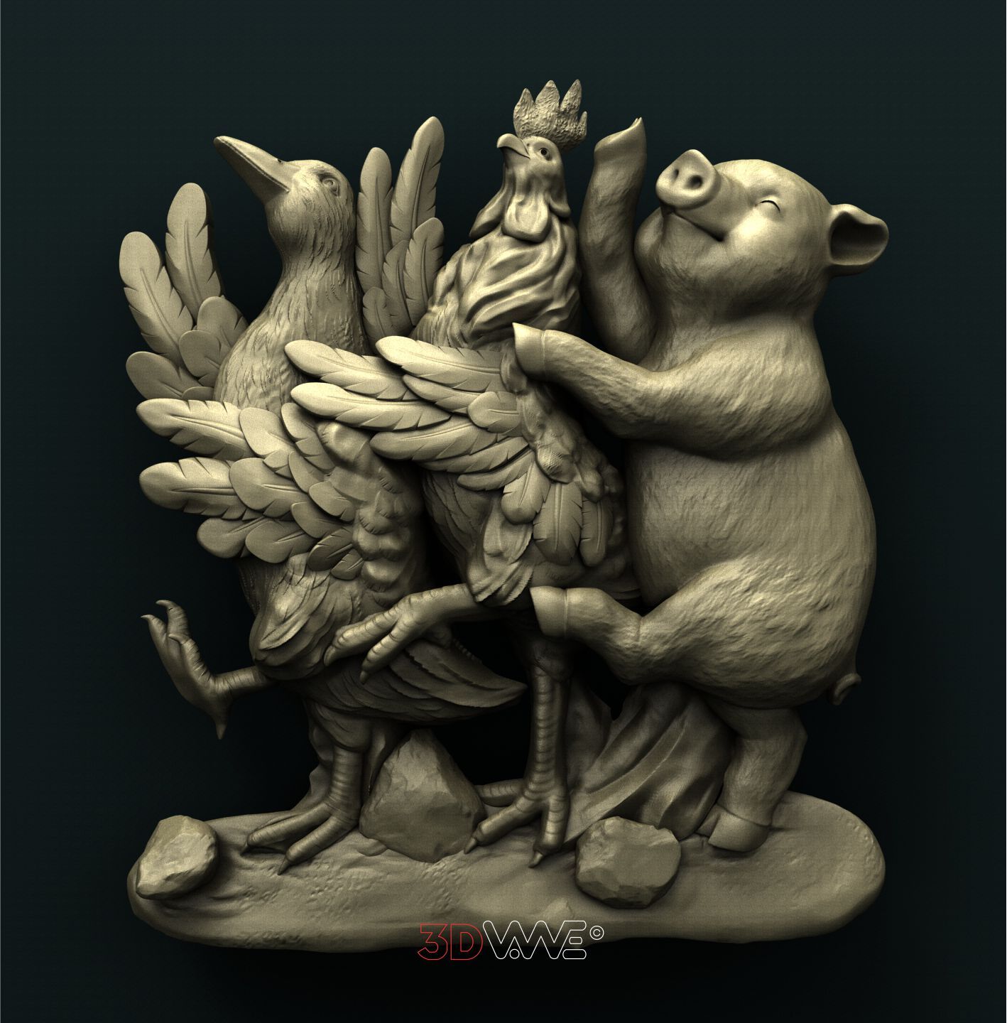 FUNNY FARM 3D STL 3DWave