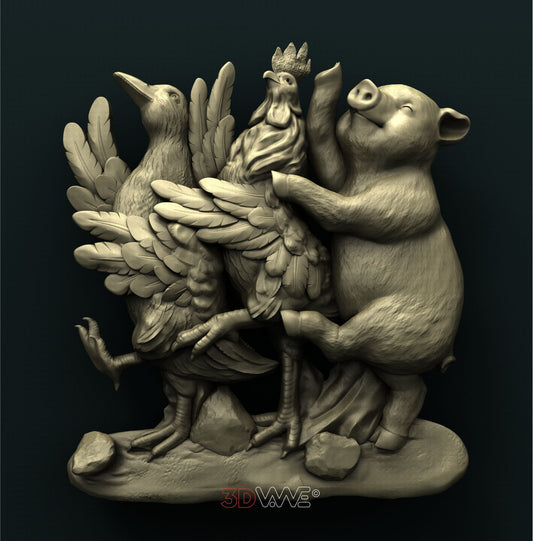 FUNNY FARM 3D STL 3DWave