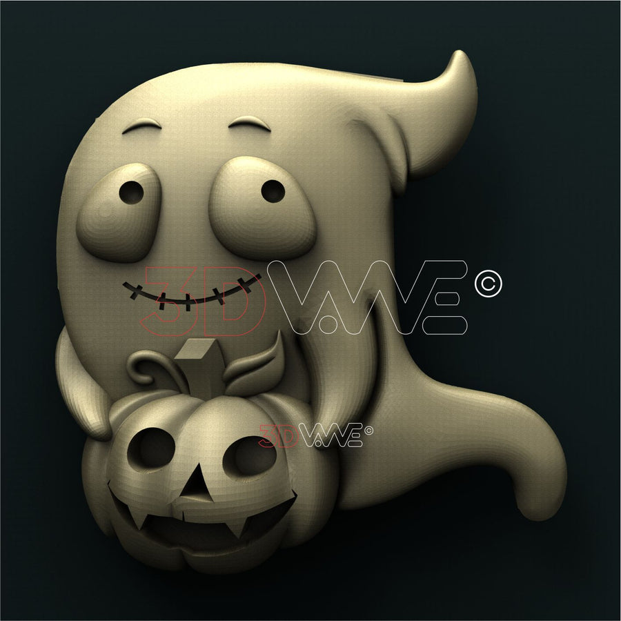 FUNNY GOST AND PUMPKIN 3D STL 3DWave