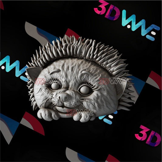 FUNNY HEDGEHOG 3d stl 3DWave.us