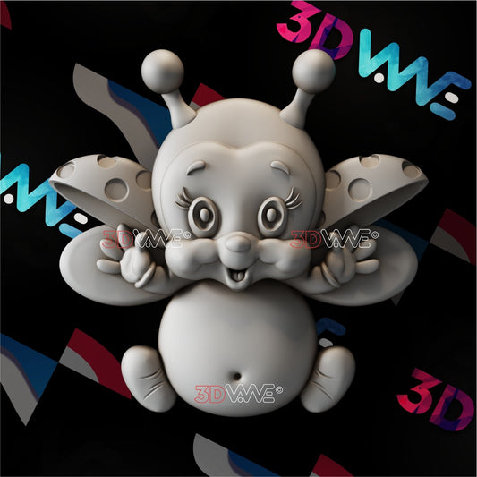 FUNNY LADYBUG 3d stl 3DWave.us