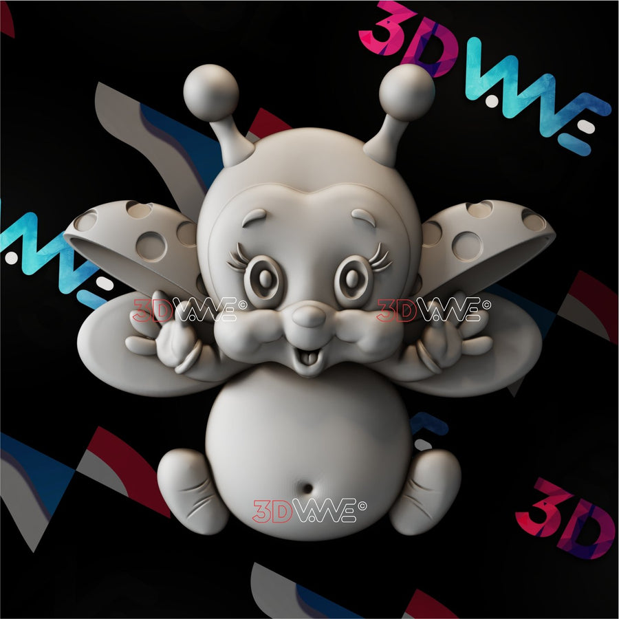 FUNNY LADYBUG 3d stl 3DWave.us