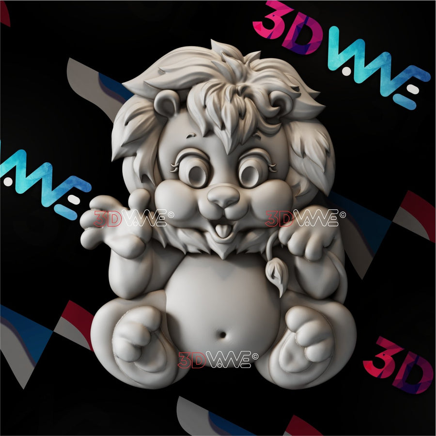 FUNNY LION 3d stl 3DWave.us