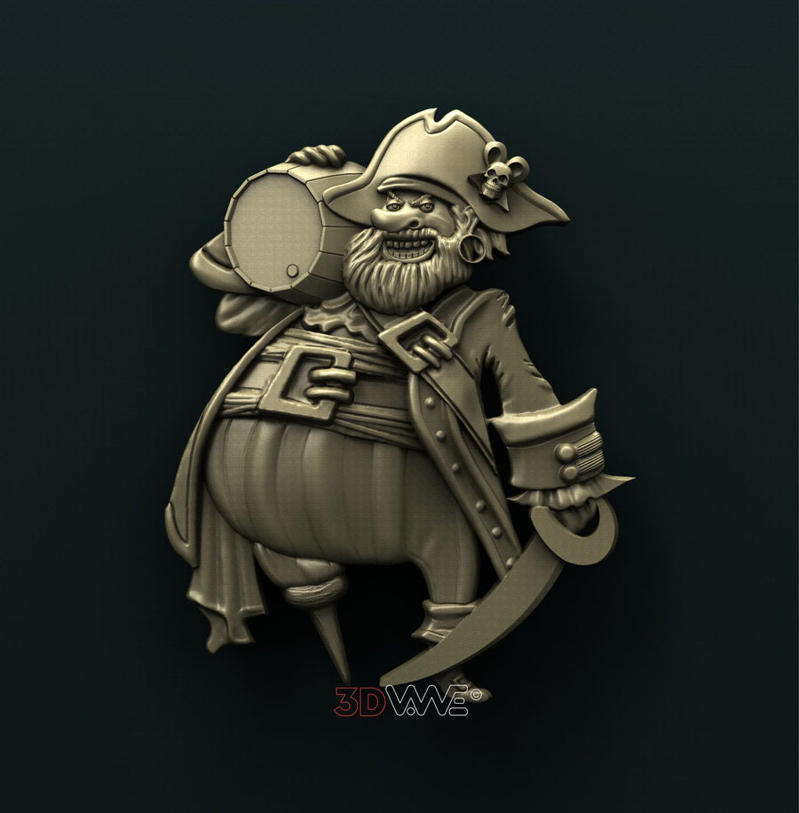 FUNNY PIRATE 3D STL 3DWave