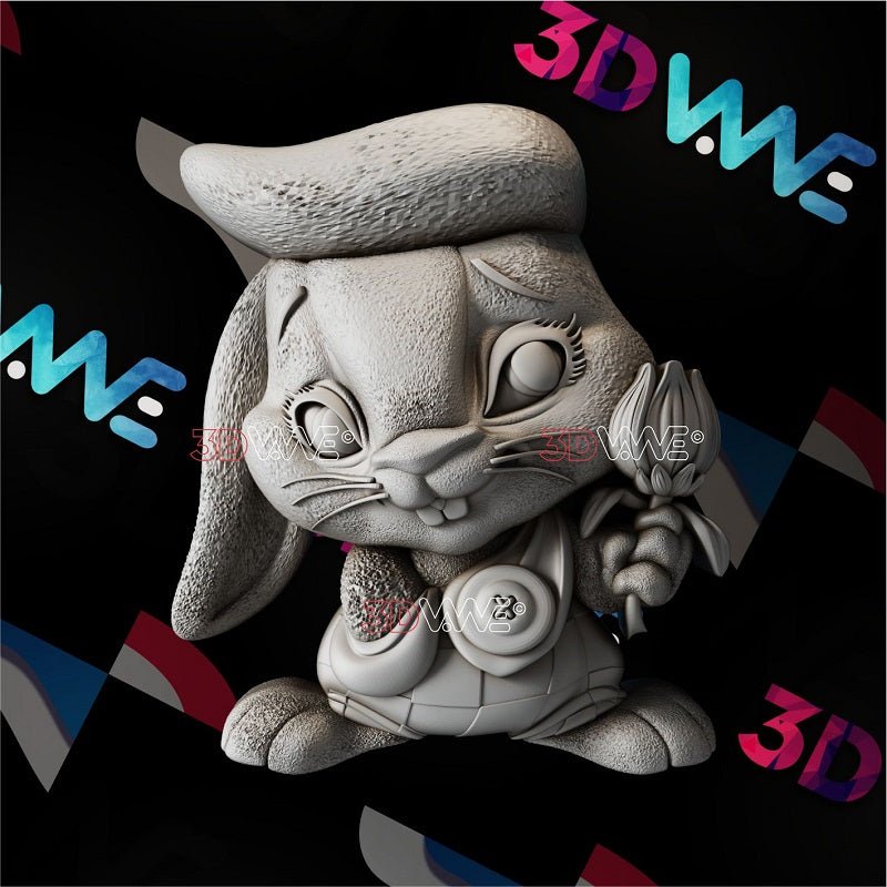 FUNNY RABBIT 3d stl 3DWave.us