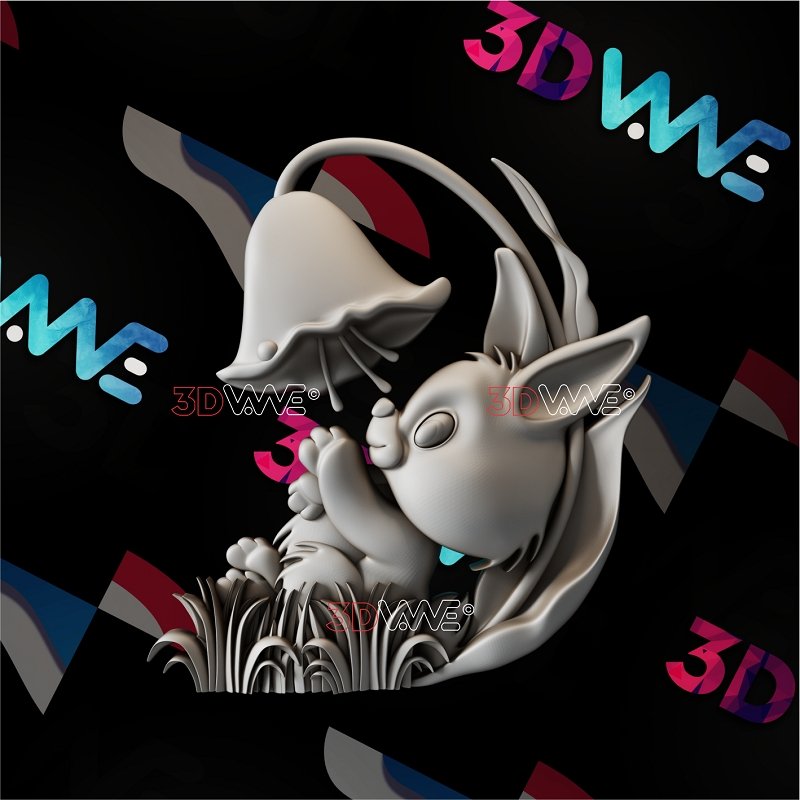 FUNNY RABBIT 3d stl 3DWave.us