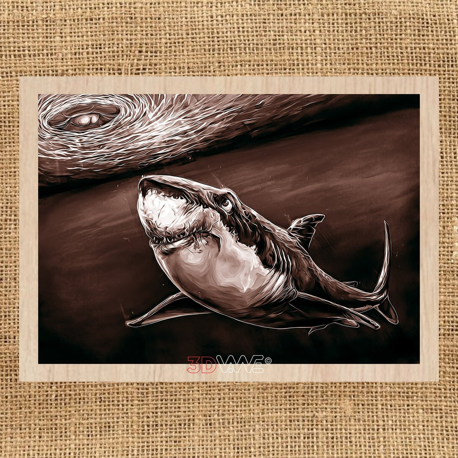 FUNNY SHARK pyroprinter & laser-ready files 3DWave.us