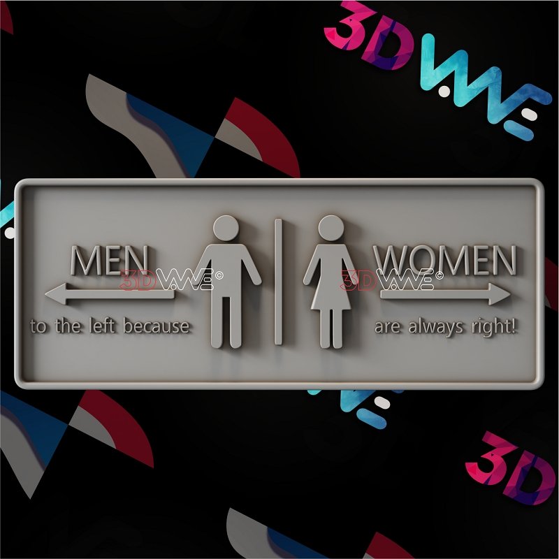 FUNNY SIGN 3d stl 3DWave.us