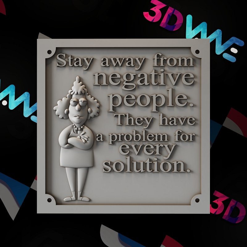 Funny sign 3d stl - 3DWave.us