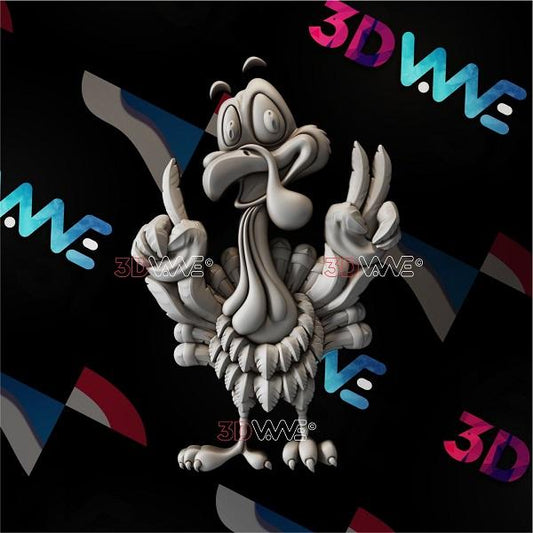 FUNNY TURKEY 3d stl 3DWave.us