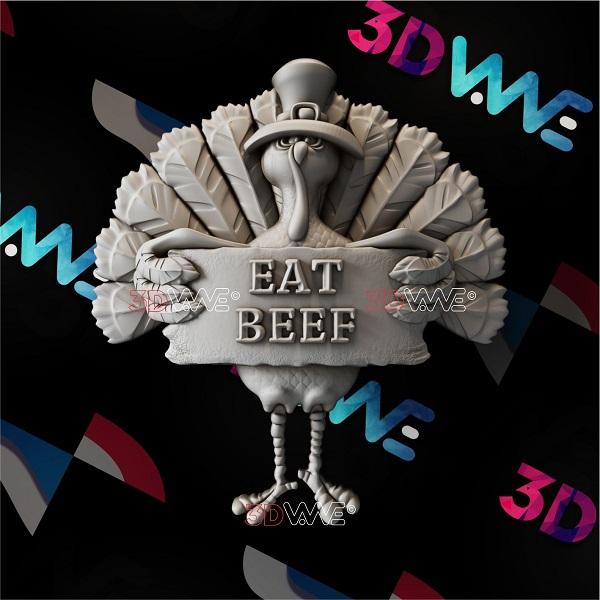 FUNNY TURKEY 3d stl 3DWave.us