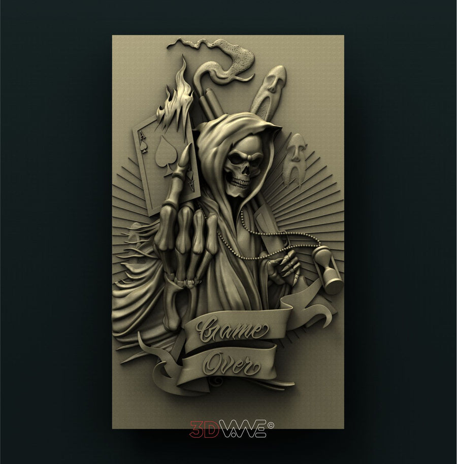 GAME OVER 3D STL 3DWave