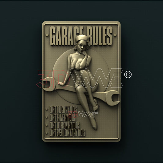 GARAGE RULES 3D STL 3DWave